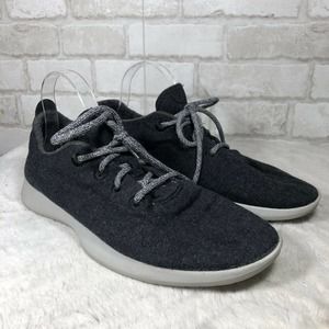 Allbirds Dark Gray Wool Runners Lace Up Sneakers